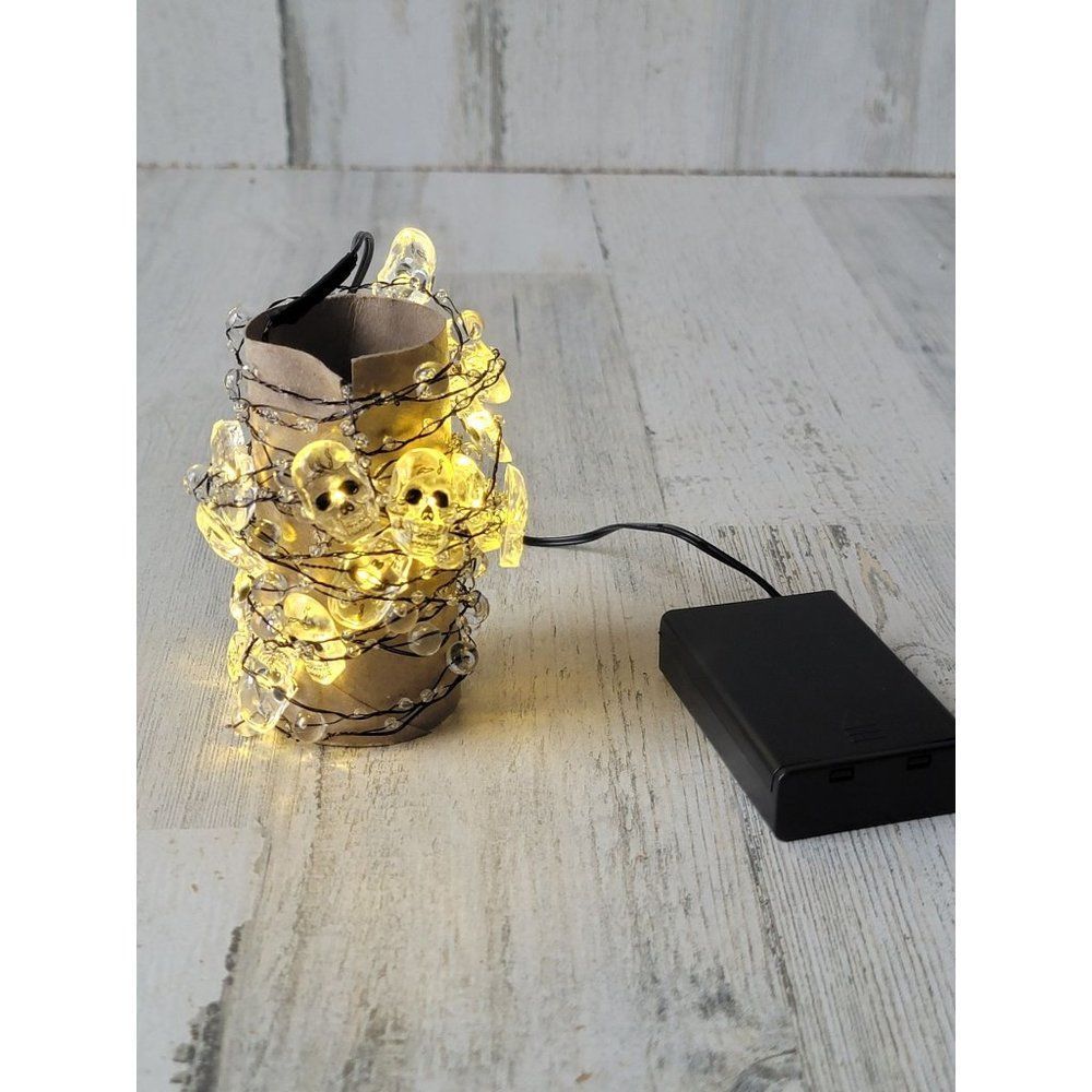 Halloween light up skulls string light Cosmo home accessory